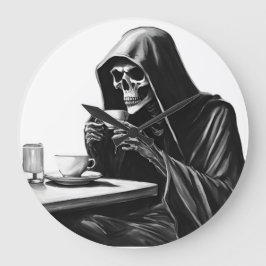 Tea Time Halloween Große Wanduhr