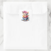 Tea Time in Bloom Bridal Shower sticker (Tasche)