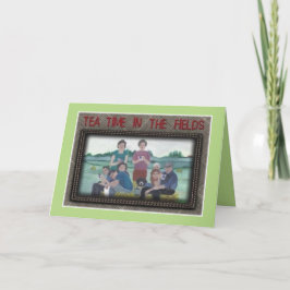"Tea Time in the Fields" St. Patrick's Day Card Karte
