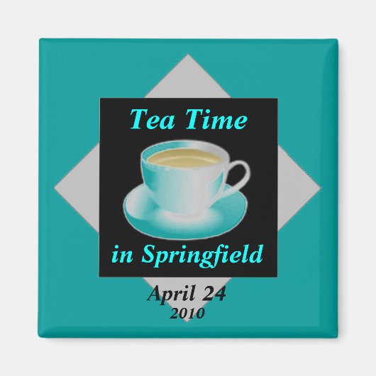 Tea Time - individualisierbares Magnet (Vorne)