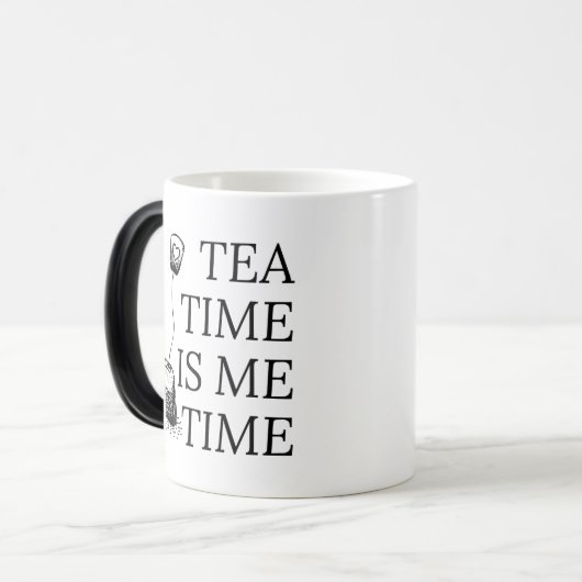 Tea Time is me time Verwandlungstasse (Vorderseite Links)