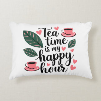 Tea Time is my Happy Hour - Cosy Double Kissen