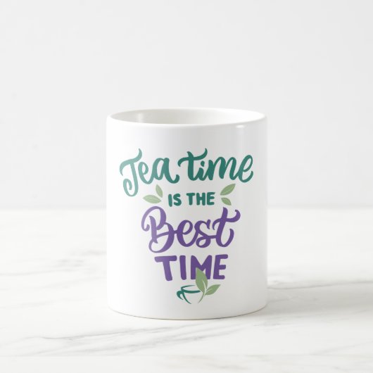 Tea Time ist die beste Zeit-Tasse Kaffeetasse (Mittel)