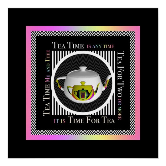 Tea Time ist immer Poster (Vorderseite)