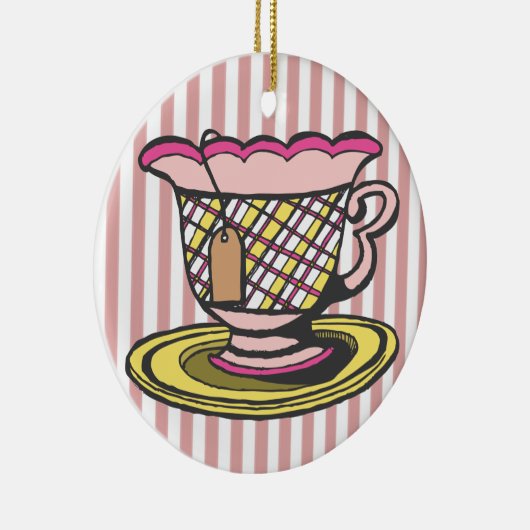 Tea Time Keramikornament (Rechts)