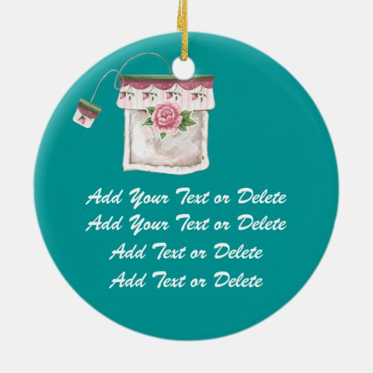 Tea Time Keramikornament (Hinten)