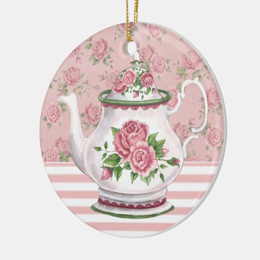 Tea Time Keramikornament (Links)