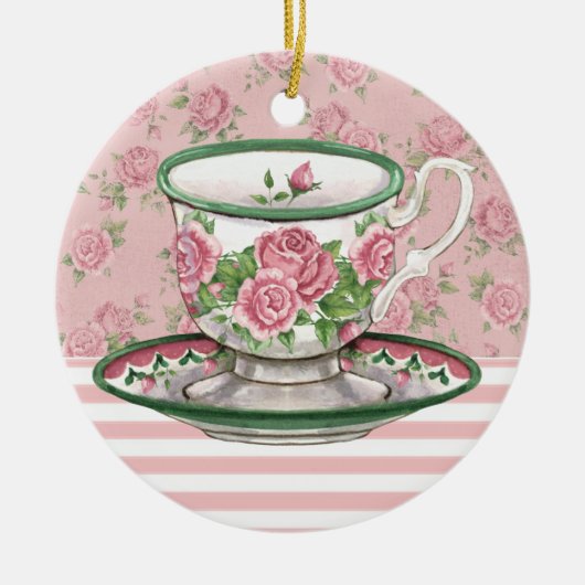 Tea Time Keramikornament (Vorne)