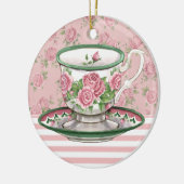 Tea Time Keramikornament (Links)