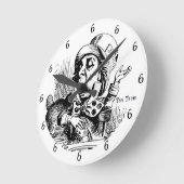 Tea Time Mad Hatter Round Clock Runde Wanduhr (Winkel)