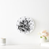 Tea Time Mad Hatter Round Clock Runde Wanduhr (Zuhause)