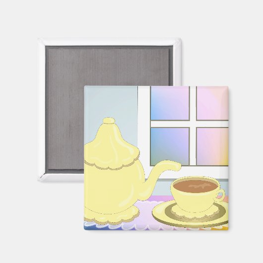 Tea Time! Magnet (Vorderseite/Rückseite)