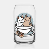 Tea Time Meow Time - Niedliches Katzen- und Teedes Dosenglas (Rückseite)