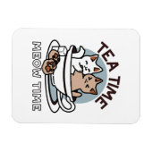 Tea Time Meow Time - Niedliches Katzen- und Teedes Magnet (Horizontal)