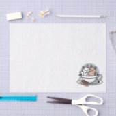 Tea Time Meow Time - Niedliches Katzen- und Teedes Seidenpapier (Handwerk)