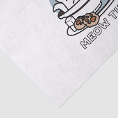 Tea Time Meow Time - Niedliches Katzen- und Teedes Seidenpapier (Ausschnitt)