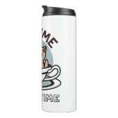 Tea Time Meow Time - Niedliches Katzen- und Teedes Thermosbecher (Nach rechts gedreht)