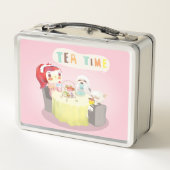 Tea Time Metall Brotdose (Rückseite)