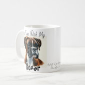 Tea Time mit meinem Boxer personalisieren Kaffeetasse (Vorderseite Links)