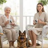 Tea Time mit meinem Hirten modern Kaffeetasse