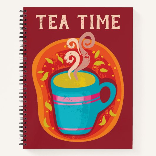 Tea Time Notebook Notizblock (Vorderseite)