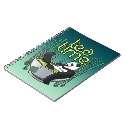 Tea Time Panda Notizblock (Linke Seite)