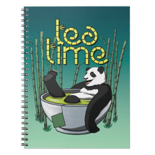 Tea Time Panda Notizblock