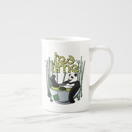 Tea Time Panda Porzellantasse (Rechts)