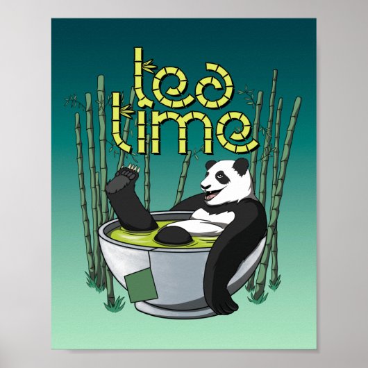 Tea Time Panda Poster (Vorne)
