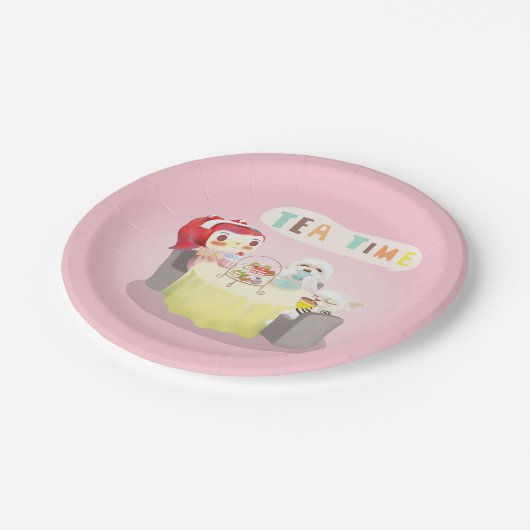 Tea Time Pappteller (Schrägansicht)