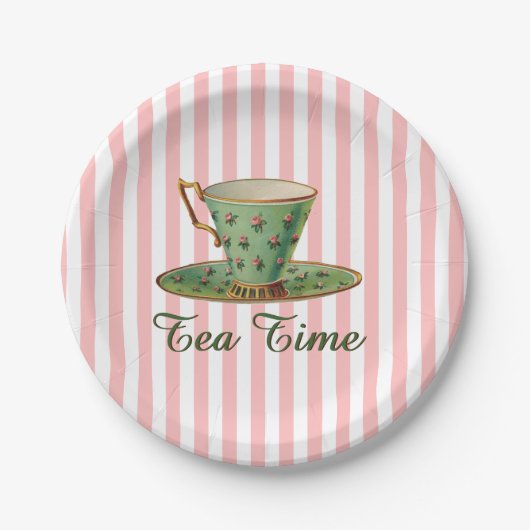 Tea Time Pappteller (Vorderseite)