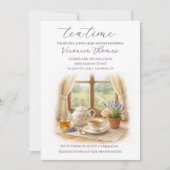 Tea Time Party Sweet Baby Shower Invitation Einladung (Vorderseite)