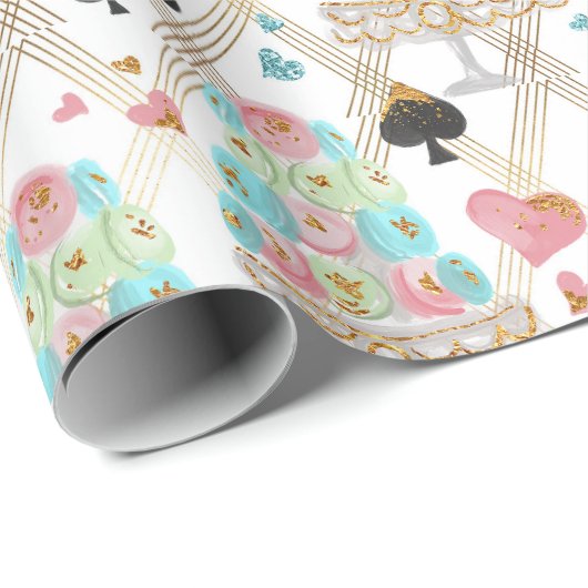 Tea Time Pattern Geschenkpapier (Rolleneckpunkt)