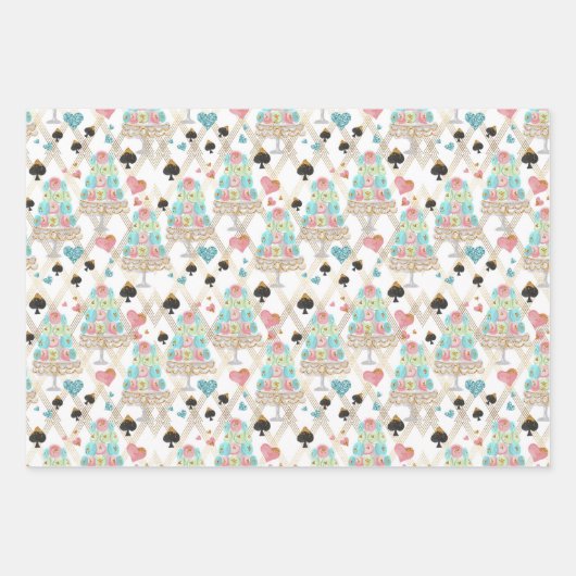 Tea Time Pattern Geschenkpapier Set (Vorderseite 2)