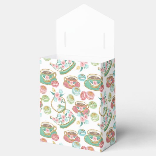 Tea Time Pattern Geschenkschachtel (Geöffnet)