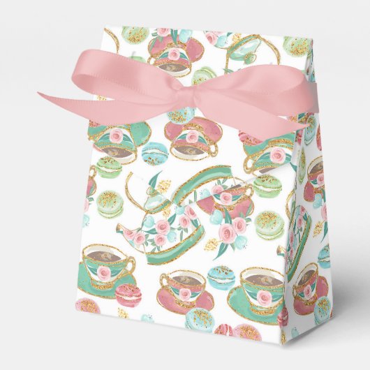Tea Time Pattern Geschenkschachtel (Vorderseite)