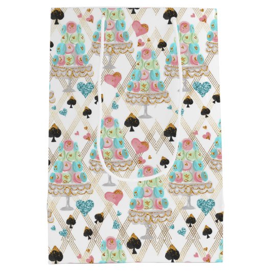 Tea Time Pattern Mittlere Geschenktüte (Rückseite)