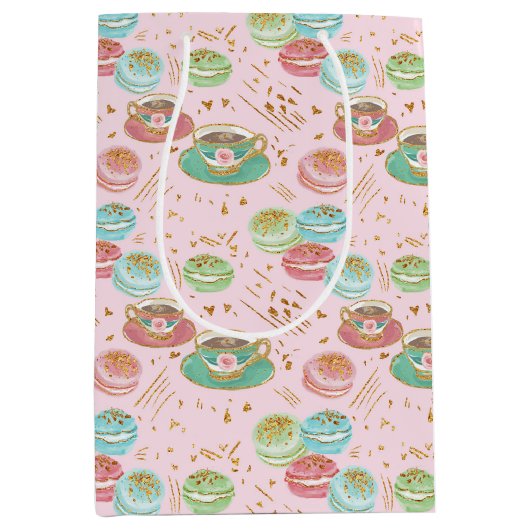 Tea Time Pattern Mittlere Geschenktüte (Vorderseite)