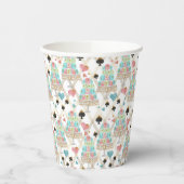 Tea Time Pattern Pappbecher (Links)