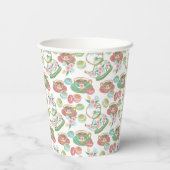 Tea Time Pattern Pappbecher (Rückseite)