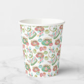 Tea Time Pattern Pappbecher (Links)