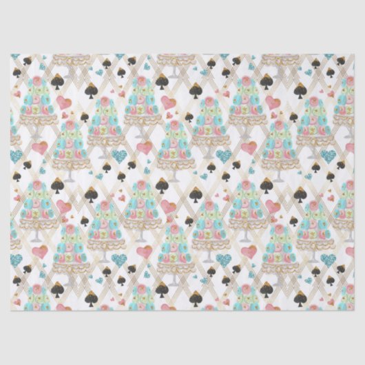 Tea Time Pattern Seidenpapier (Vorderseite)