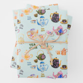 Tea time pattern - tea cups and tea pot geschenkpapier set (Beispiel)