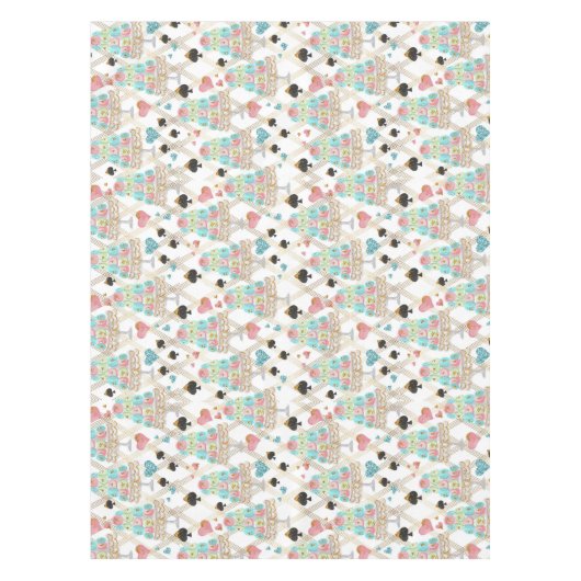 Tea Time Pattern Tischdecke (Vorderseite)