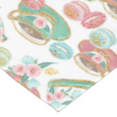 Tea Time Pattern Tischdecke (Schrägansicht)