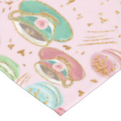 Tea Time Pattern Tischdecke (Schrägansicht)