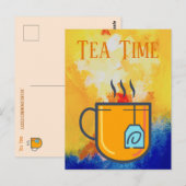 Tea Time Postcard Postkarte (Vorne/Hinten)