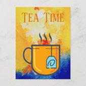 Tea Time Postcard Postkarte (Vorderseite)