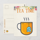 Tea Time Postcard Postkarte (Vorne/Hinten)