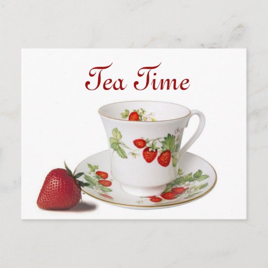 Tea Time Postcard Postkarte (Vorderseite)